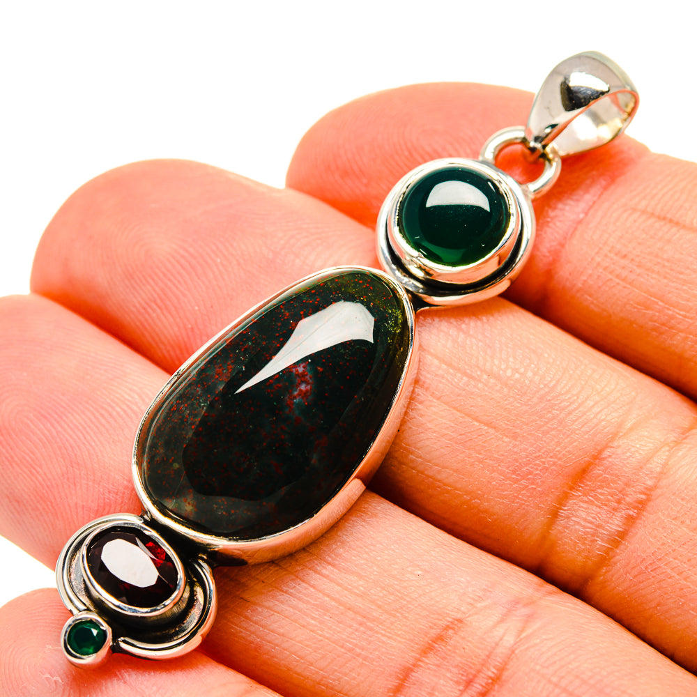 Bloodstone Pendants handcrafted by Ana Silver Co - PD755266