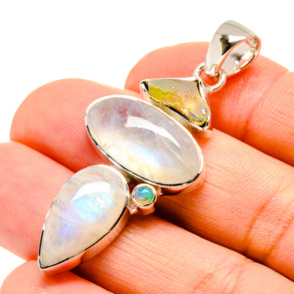 Rainbow Moonstone Pendants handcrafted by Ana Silver Co - PD755271