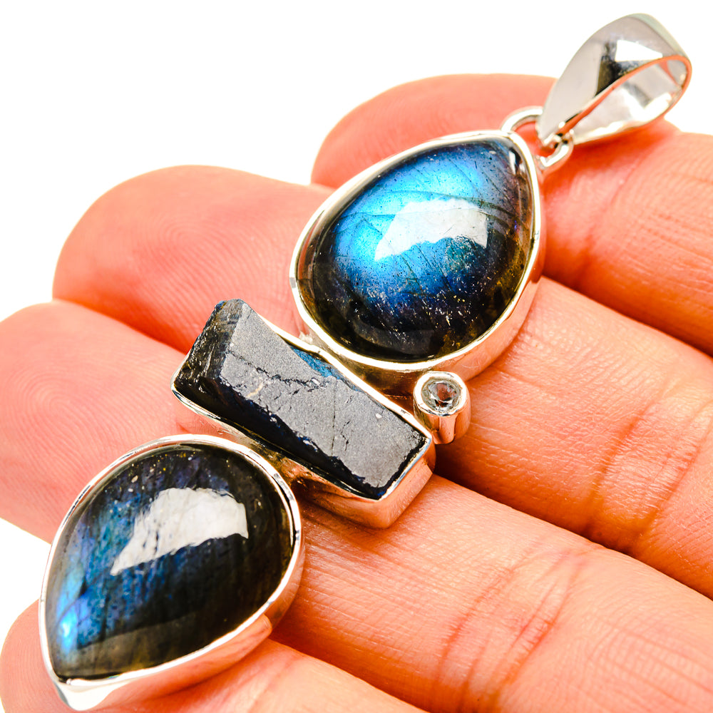 Labradorite Pendants handcrafted by Ana Silver Co - PD755272