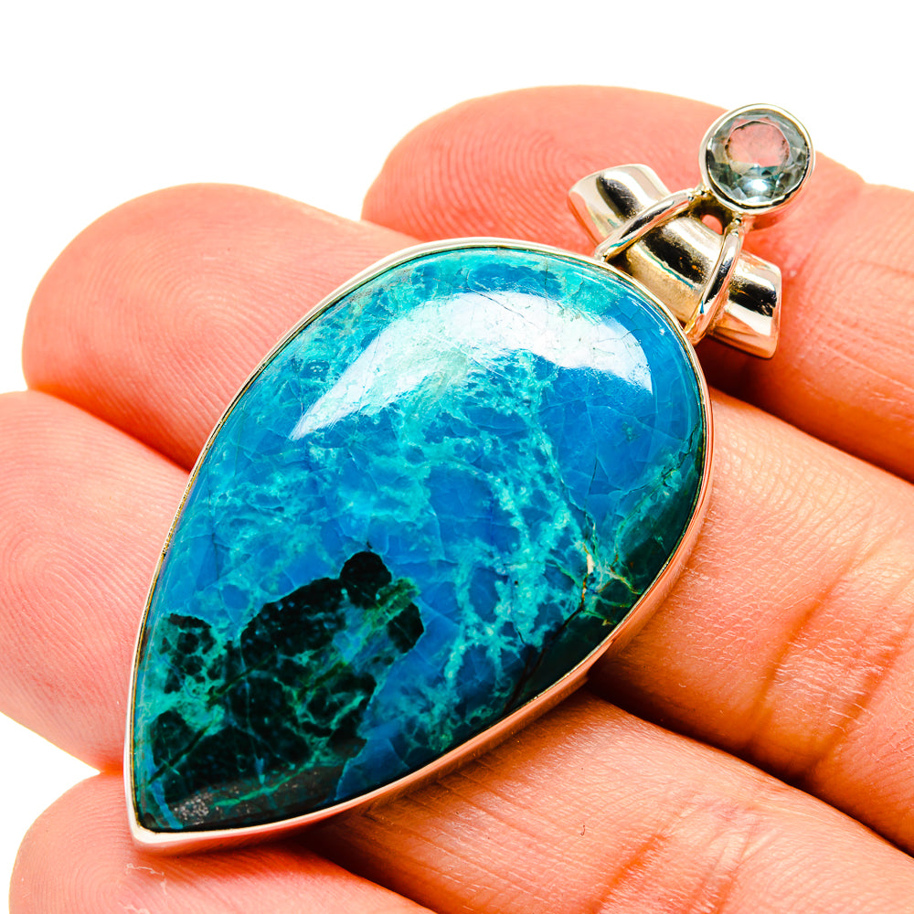 Chrysocolla Pendants handcrafted by Ana Silver Co - PD755281