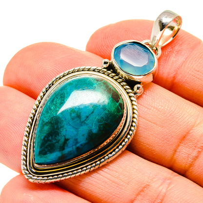 Chrysocolla Pendants handcrafted by Ana Silver Co - PD755282