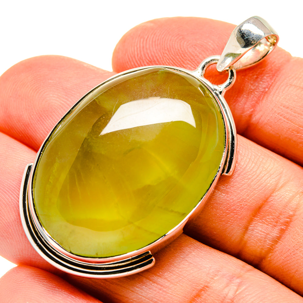 Prehnite Pendants handcrafted by Ana Silver Co - PD755290