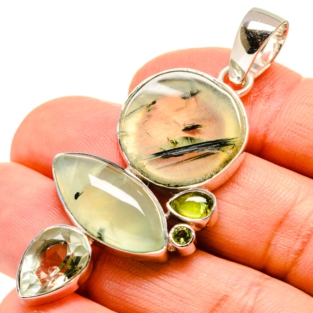 Prehnite Pendants handcrafted by Ana Silver Co - PD755298