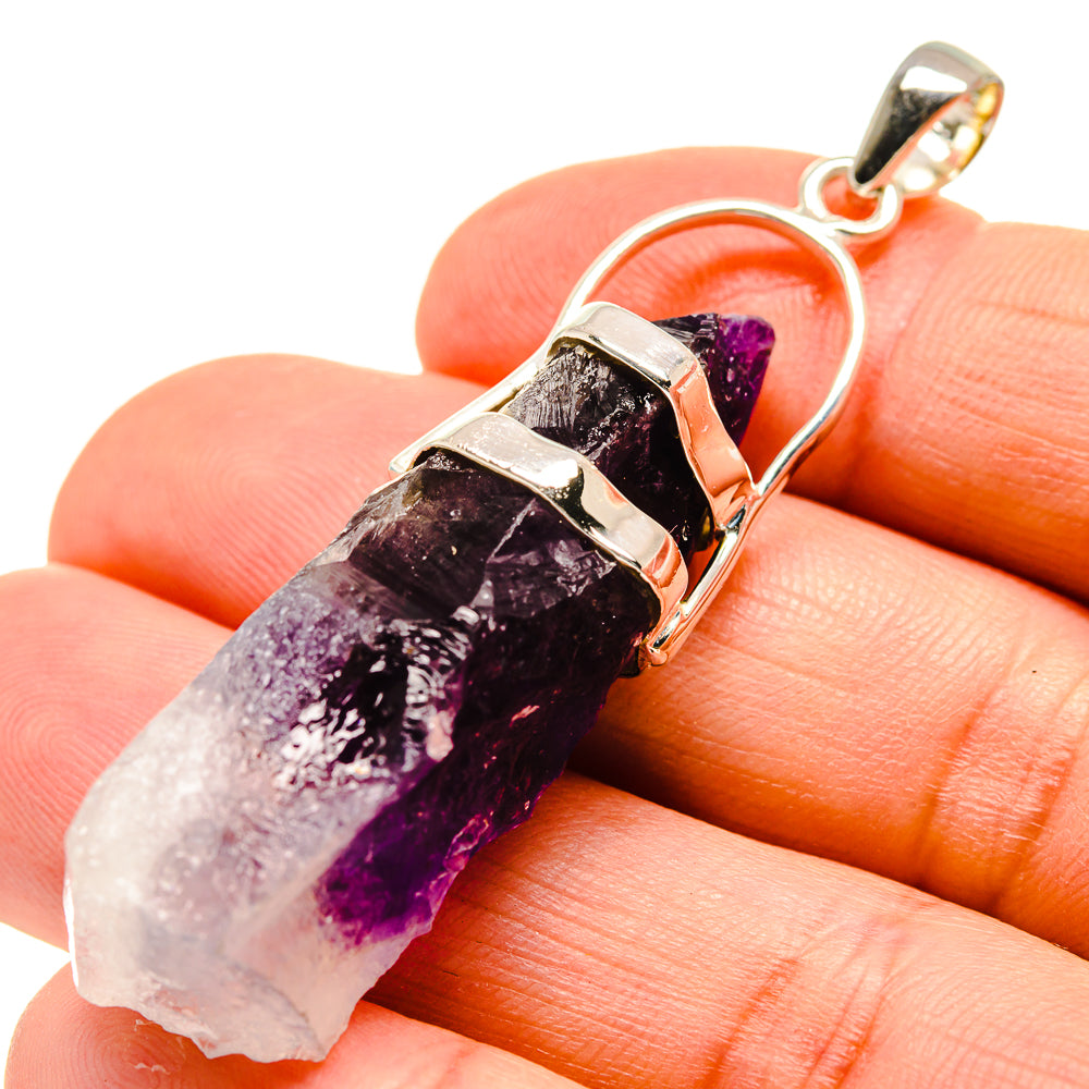 Amethyst Stalactite Pendants handcrafted by Ana Silver Co - PD755299