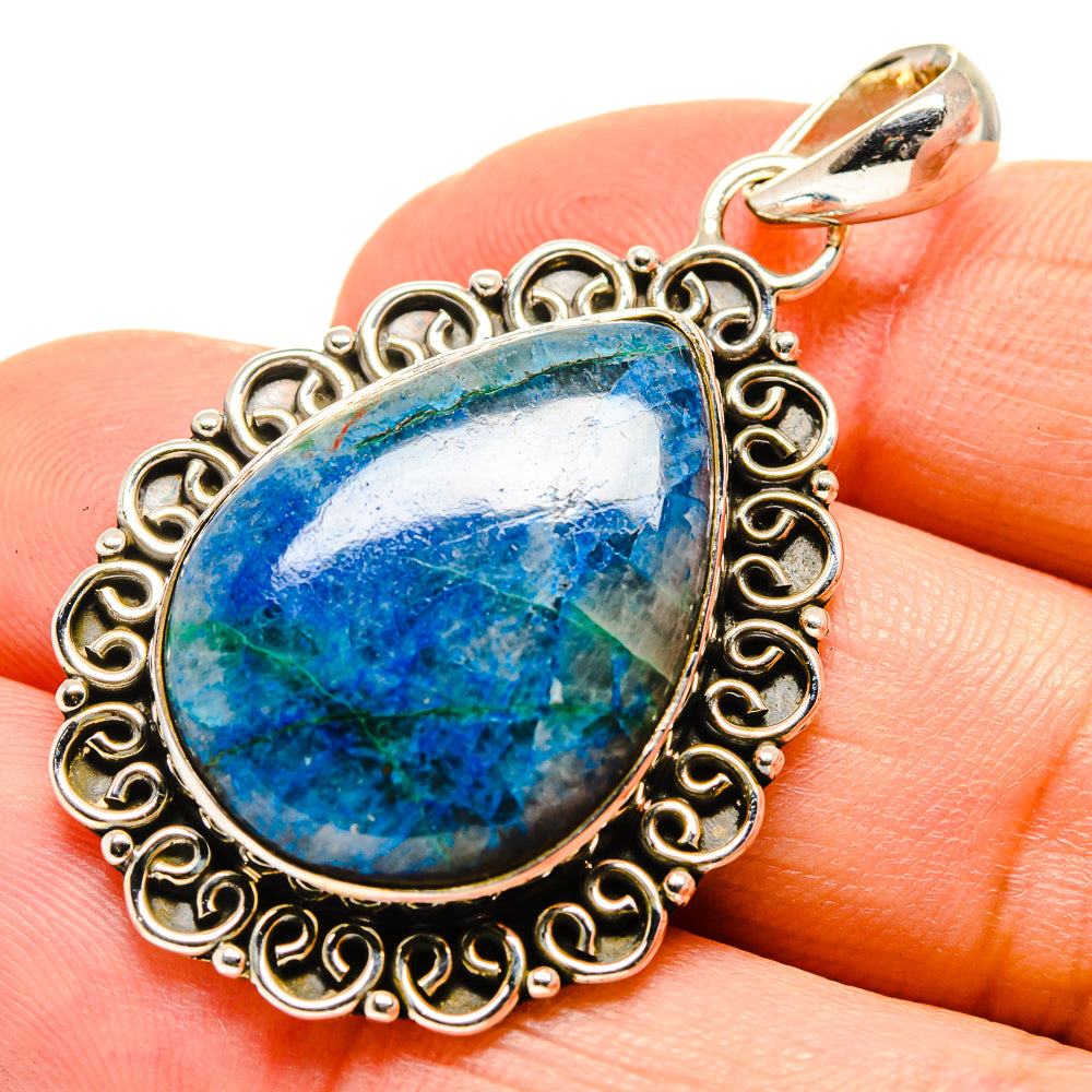 Chrysocolla In Quartz Pendants handcrafted by Ana Silver Co - PD755304