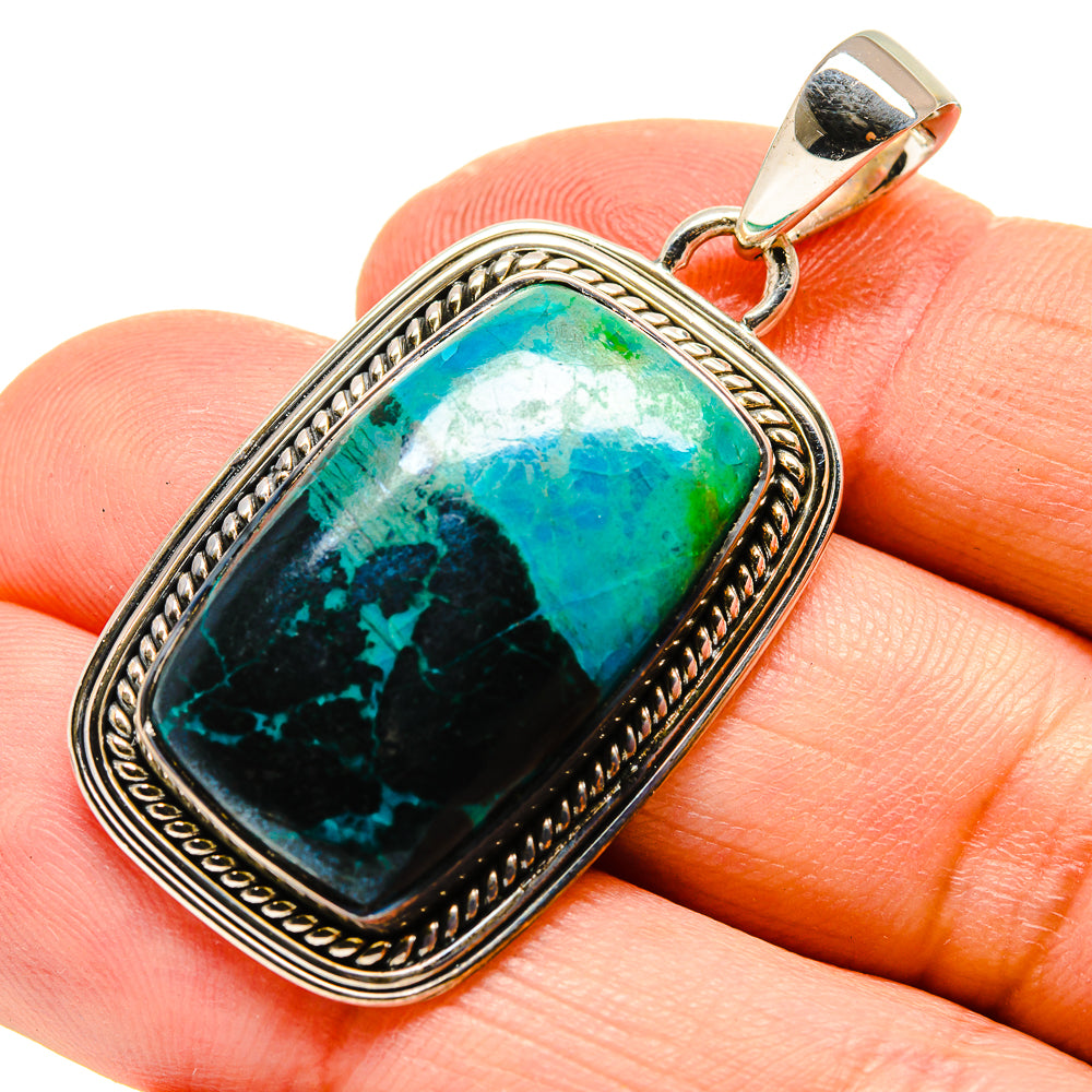 Chrysocolla Pendants handcrafted by Ana Silver Co - PD755314