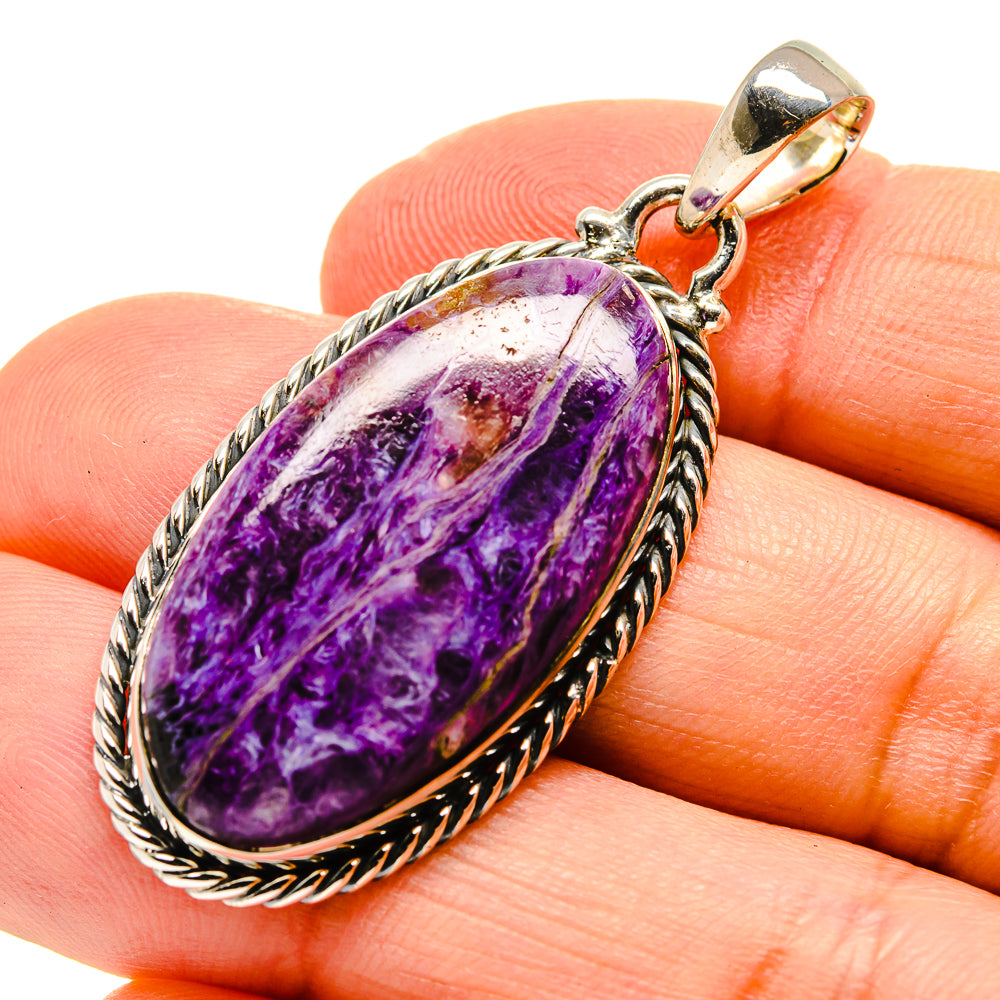 Charoite Pendants handcrafted by Ana Silver Co - PD755317