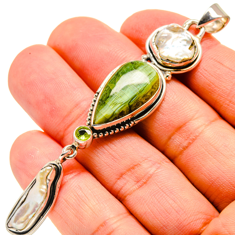 Rainforest Jasper Pendants handcrafted by Ana Silver Co - PD755333