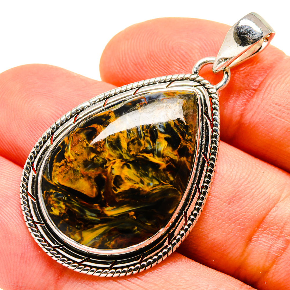 Golden Pietersite Pendants handcrafted by Ana Silver Co - PD755338