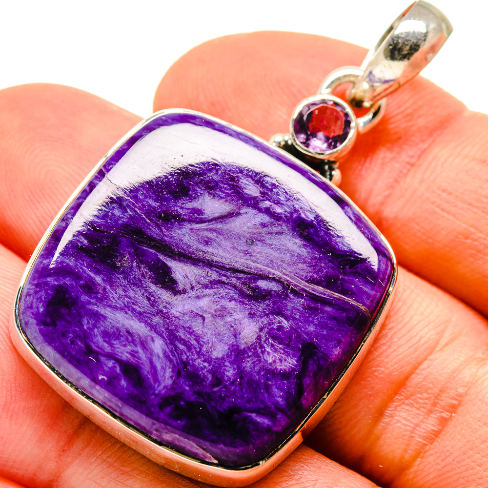 Charoite Pendants handcrafted by Ana Silver Co - PD755341