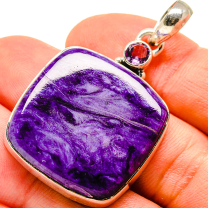 Charoite Pendants handcrafted by Ana Silver Co - PD755341