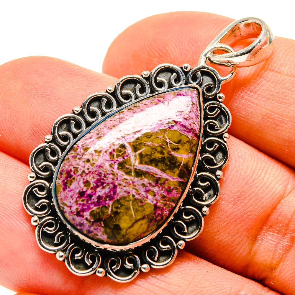 Stichtite Pendants handcrafted by Ana Silver Co - PD755344