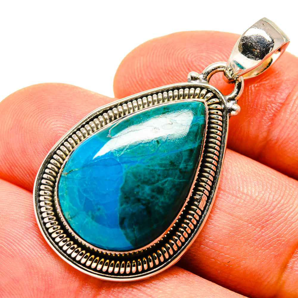 Chrysocolla Pendants handcrafted by Ana Silver Co - PD755359