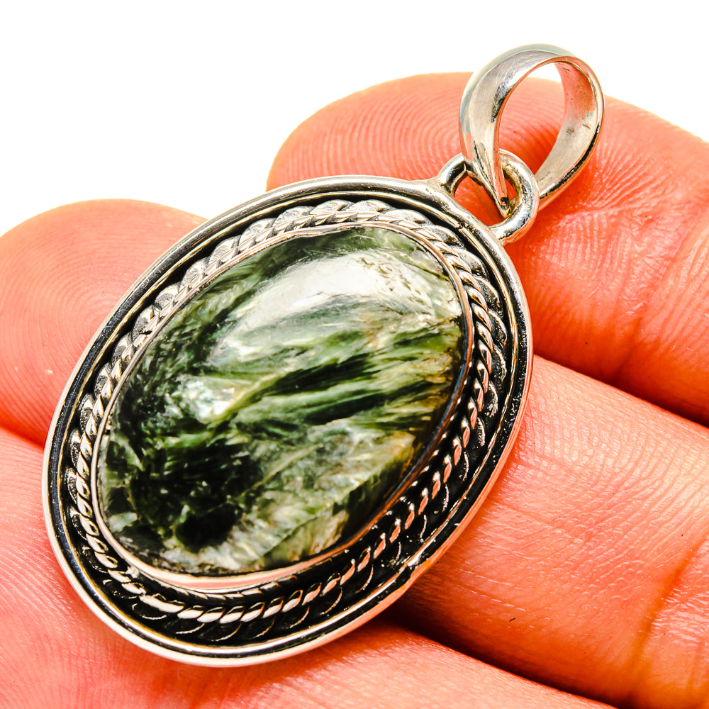 Seraphinite Pendants handcrafted by Ana Silver Co - PD755368