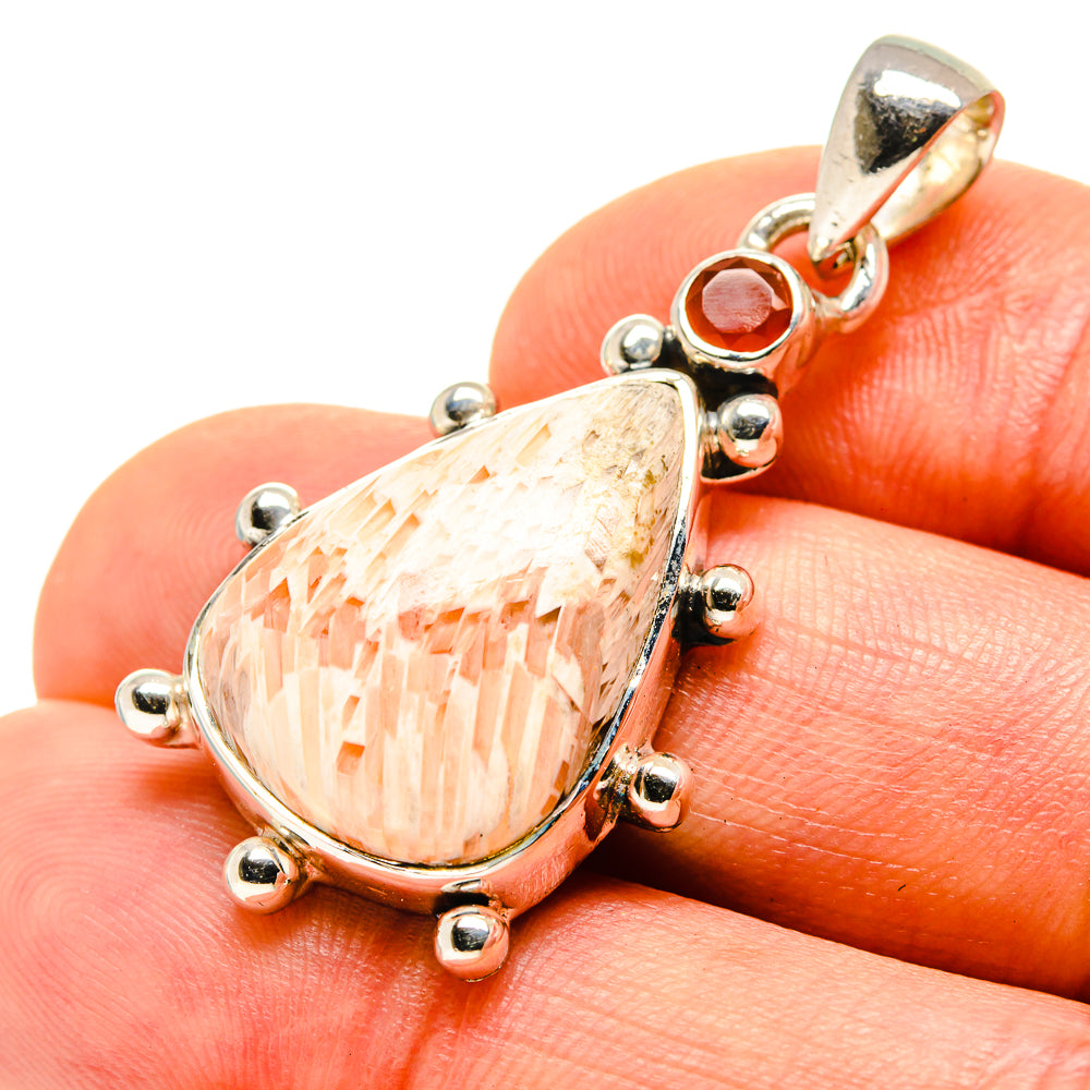 Scolecite Pendants handcrafted by Ana Silver Co - PD755370