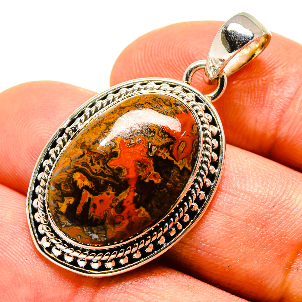 Moroccan Agate Pendants handcrafted by Ana Silver Co - PD755389