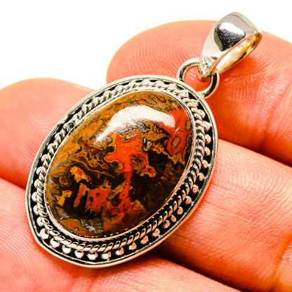 Moroccan Agate Pendants handcrafted by Ana Silver Co - PD755389