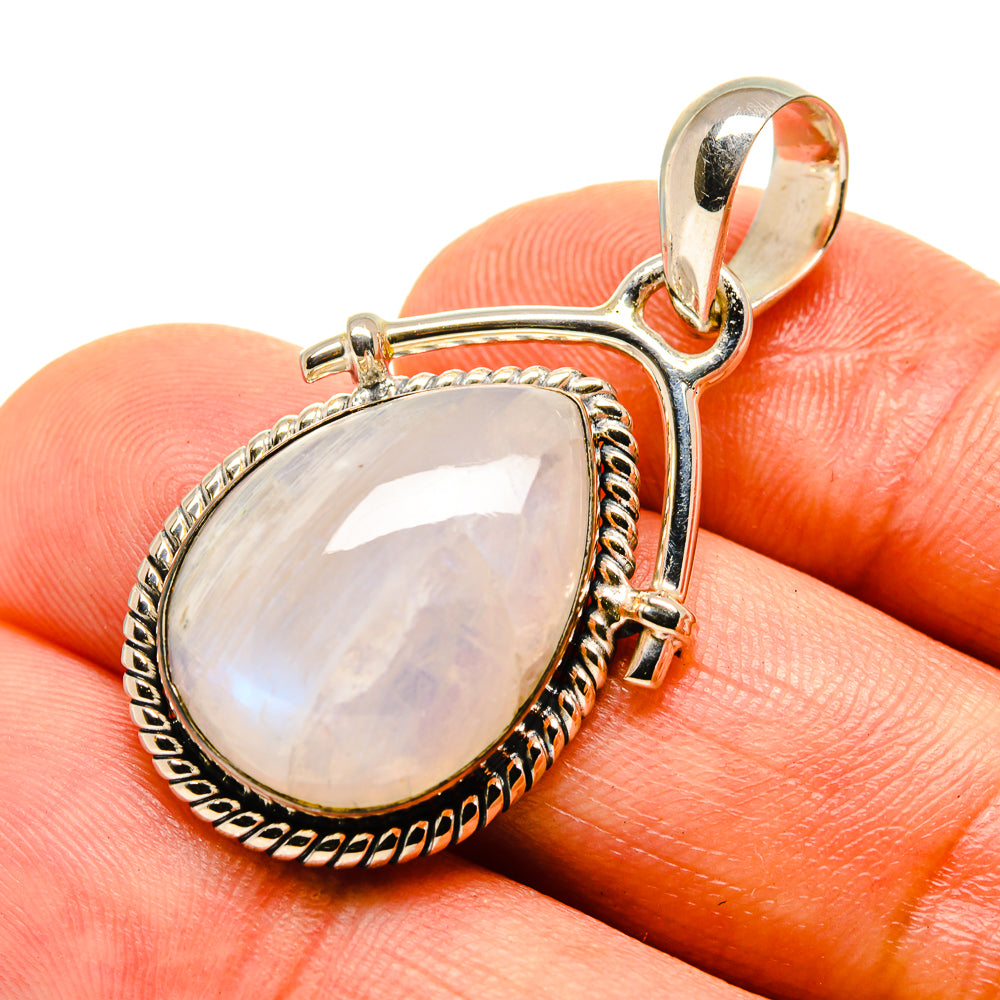 Rainbow Moonstone Pendants handcrafted by Ana Silver Co - PD755395