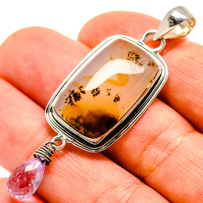 Scenic Dendritic Agate Pendants handcrafted by Ana Silver Co - PD755403
