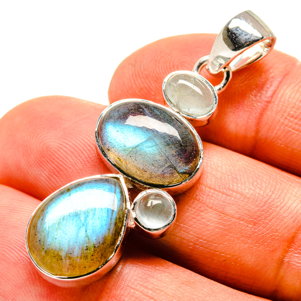 Labradorite Pendants handcrafted by Ana Silver Co - PD755406
