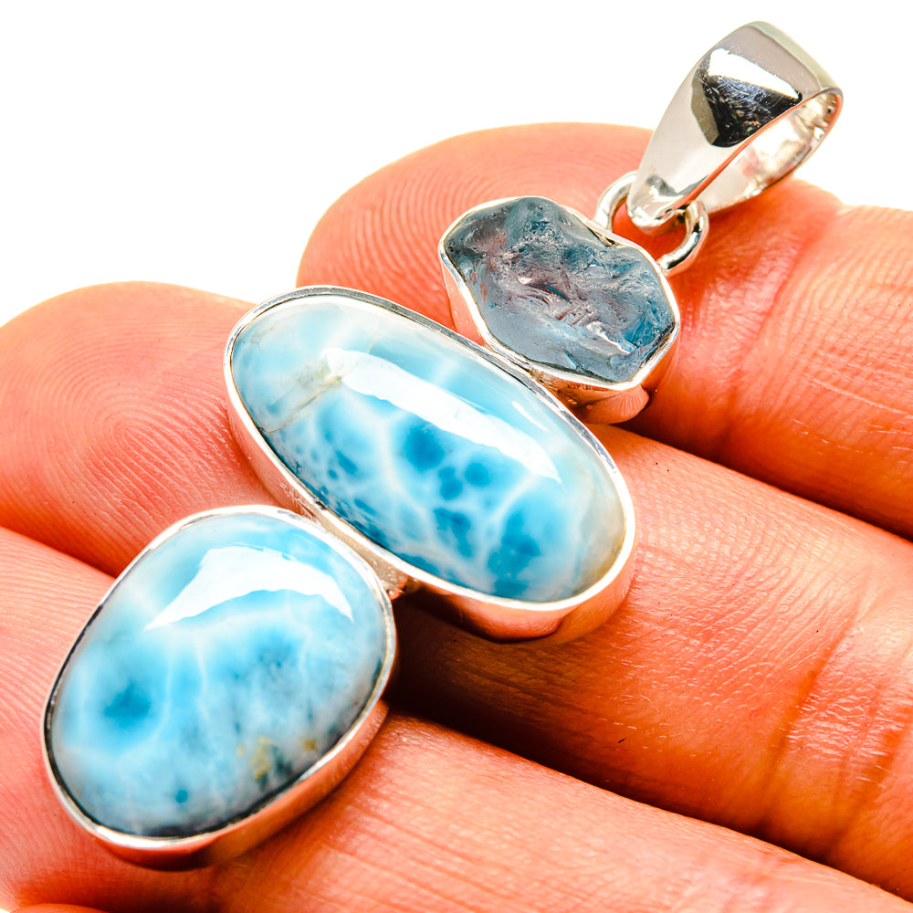 Larimar Pendants handcrafted by Ana Silver Co - PD755409