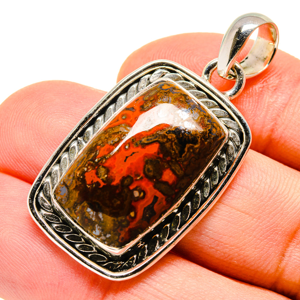 Moroccan Agate Pendants handcrafted by Ana Silver Co - PD755442