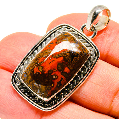 Moroccan Agate Pendants handcrafted by Ana Silver Co - PD755442