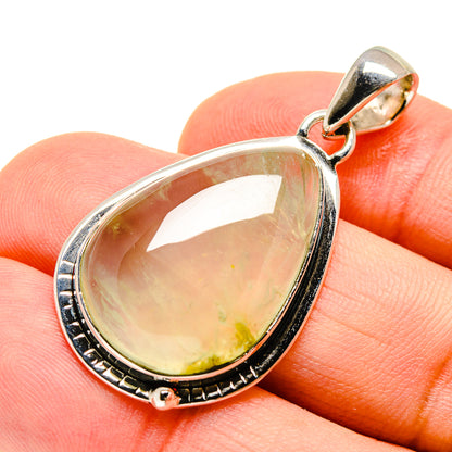 Prehnite Pendants handcrafted by Ana Silver Co - PD755447
