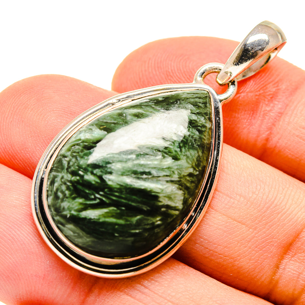 Seraphinite Pendants handcrafted by Ana Silver Co - PD755456