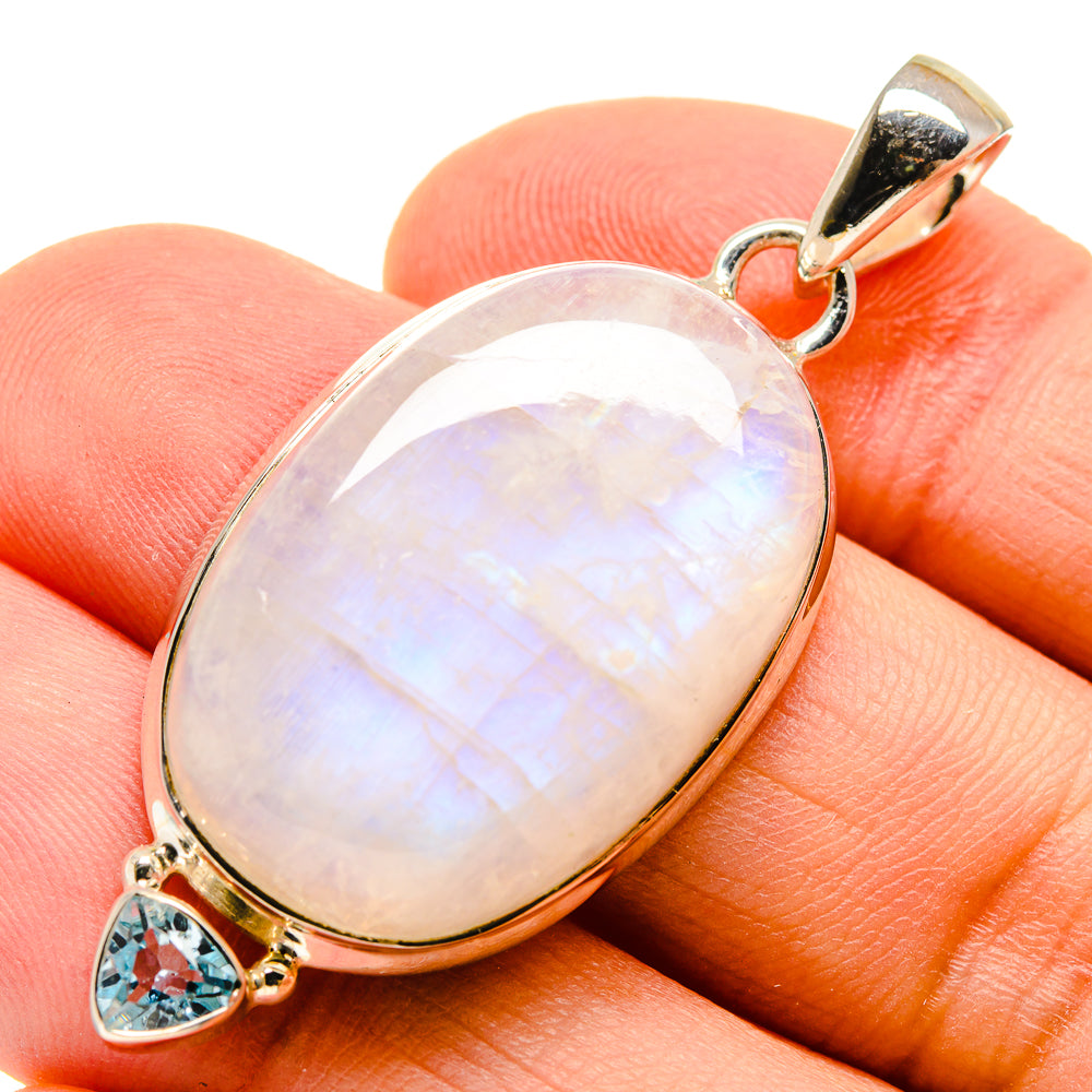 Rainbow Moonstone Pendants handcrafted by Ana Silver Co - PD755457