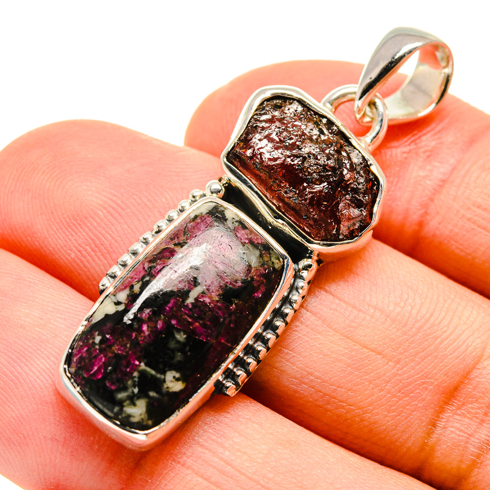 Russian Eudialyte Pendants handcrafted by Ana Silver Co - PD755470