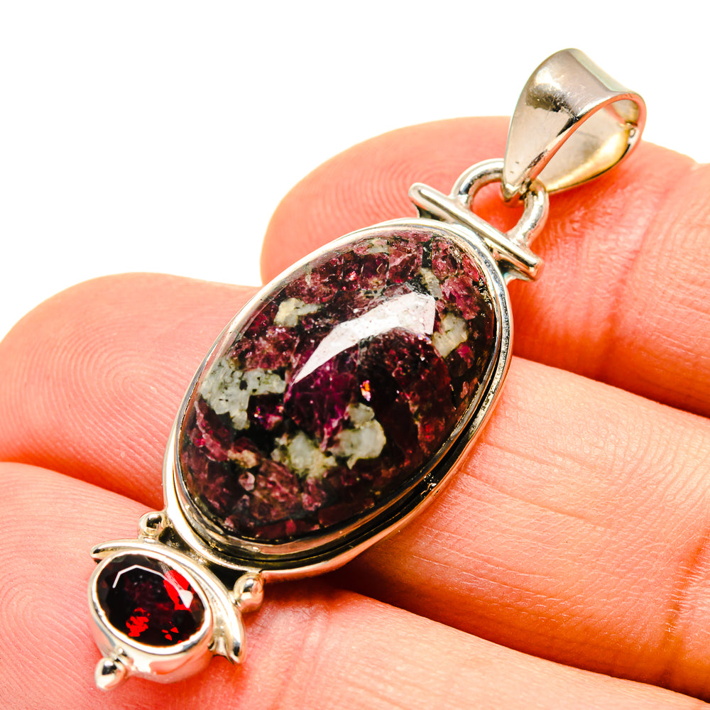 Russian Eudialyte Pendants handcrafted by Ana Silver Co - PD755479