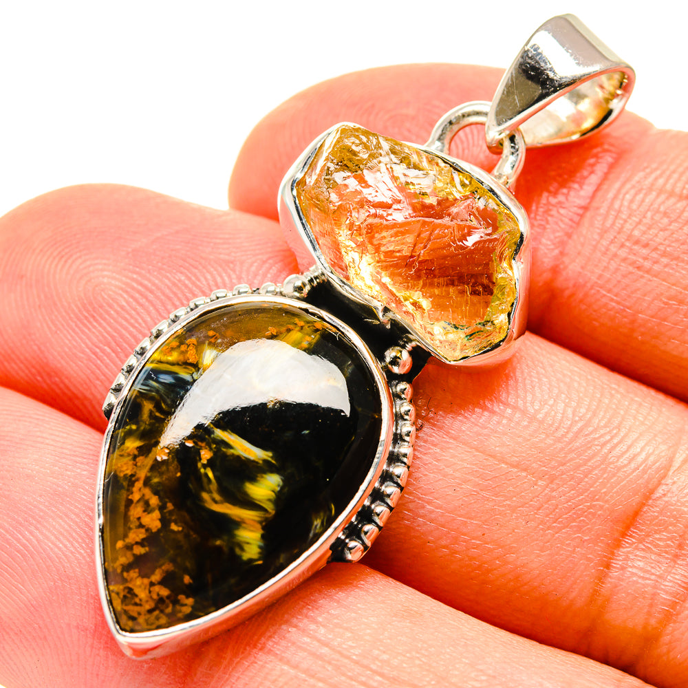 Pietersite Pendants handcrafted by Ana Silver Co - PD755482