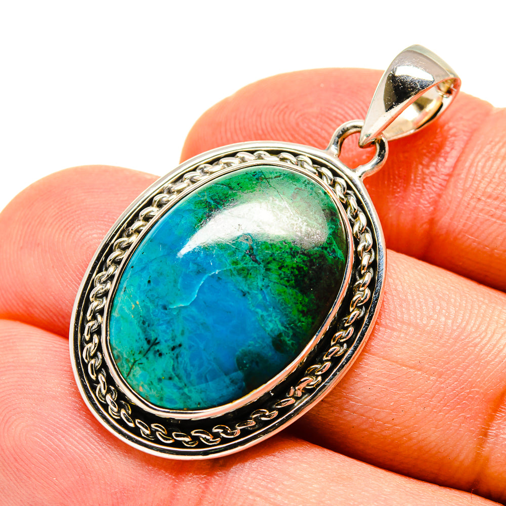 Chrysocolla Pendants handcrafted by Ana Silver Co - PD755490