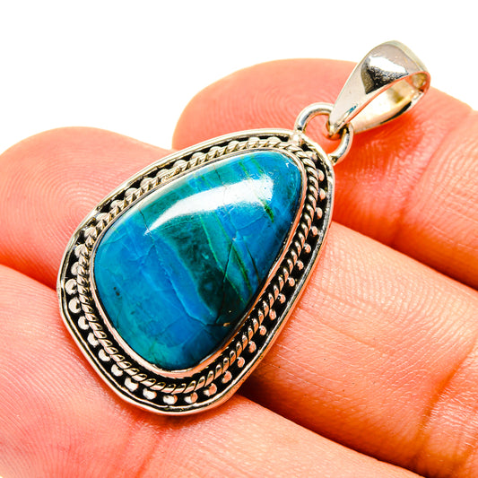 Chrysocolla Pendants handcrafted by Ana Silver Co - PD755496
