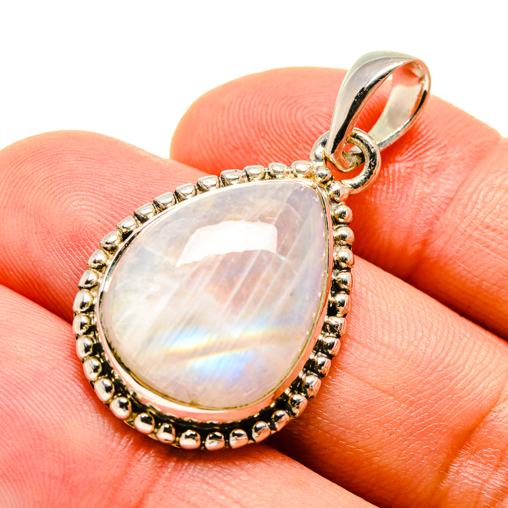 Rainbow Moonstone Pendants handcrafted by Ana Silver Co - PD755501