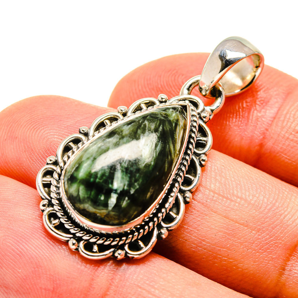 Seraphinite Pendants handcrafted by Ana Silver Co - PD755502