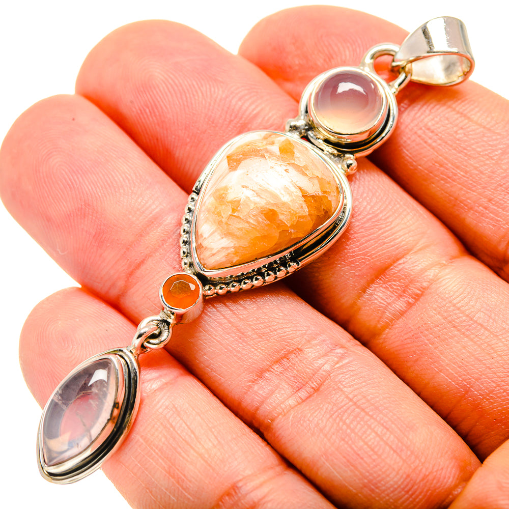 Scolecite Pendants handcrafted by Ana Silver Co - PD755511