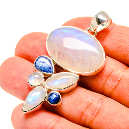 Rainbow Moonstone Pendants handcrafted by Ana Silver Co - PD755512