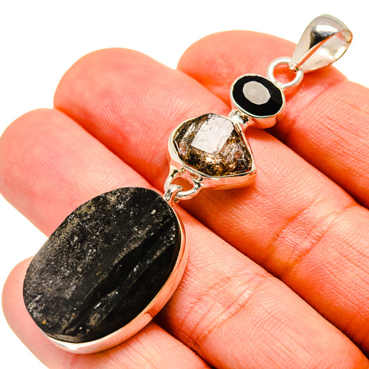 Black Tourmaline Pendants handcrafted by Ana Silver Co - PD755513