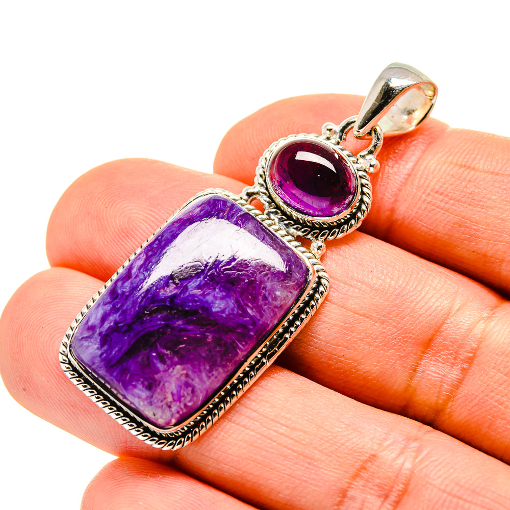Charoite Pendants handcrafted by Ana Silver Co - PD755526