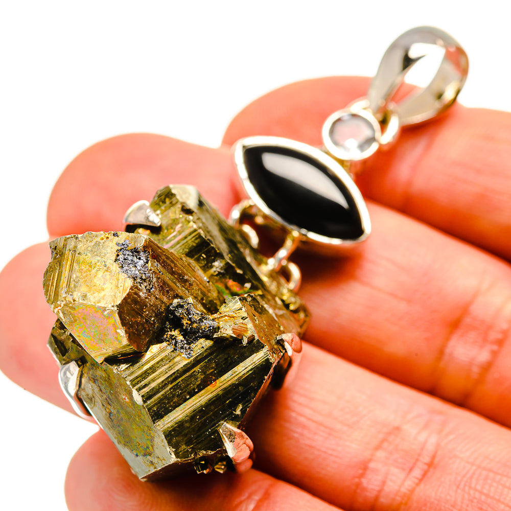 Pyrite Crystal Pendants handcrafted by Ana Silver Co - PD755533