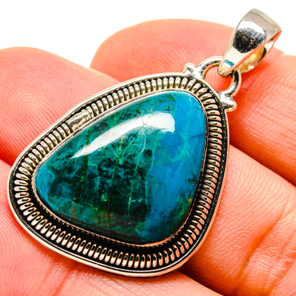 Chrysocolla Pendants handcrafted by Ana Silver Co - PD755538