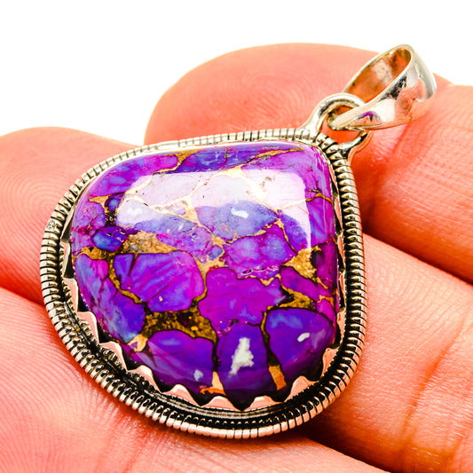 Purple Copper Composite Turquoise Pendants handcrafted by Ana Silver Co - PD755542