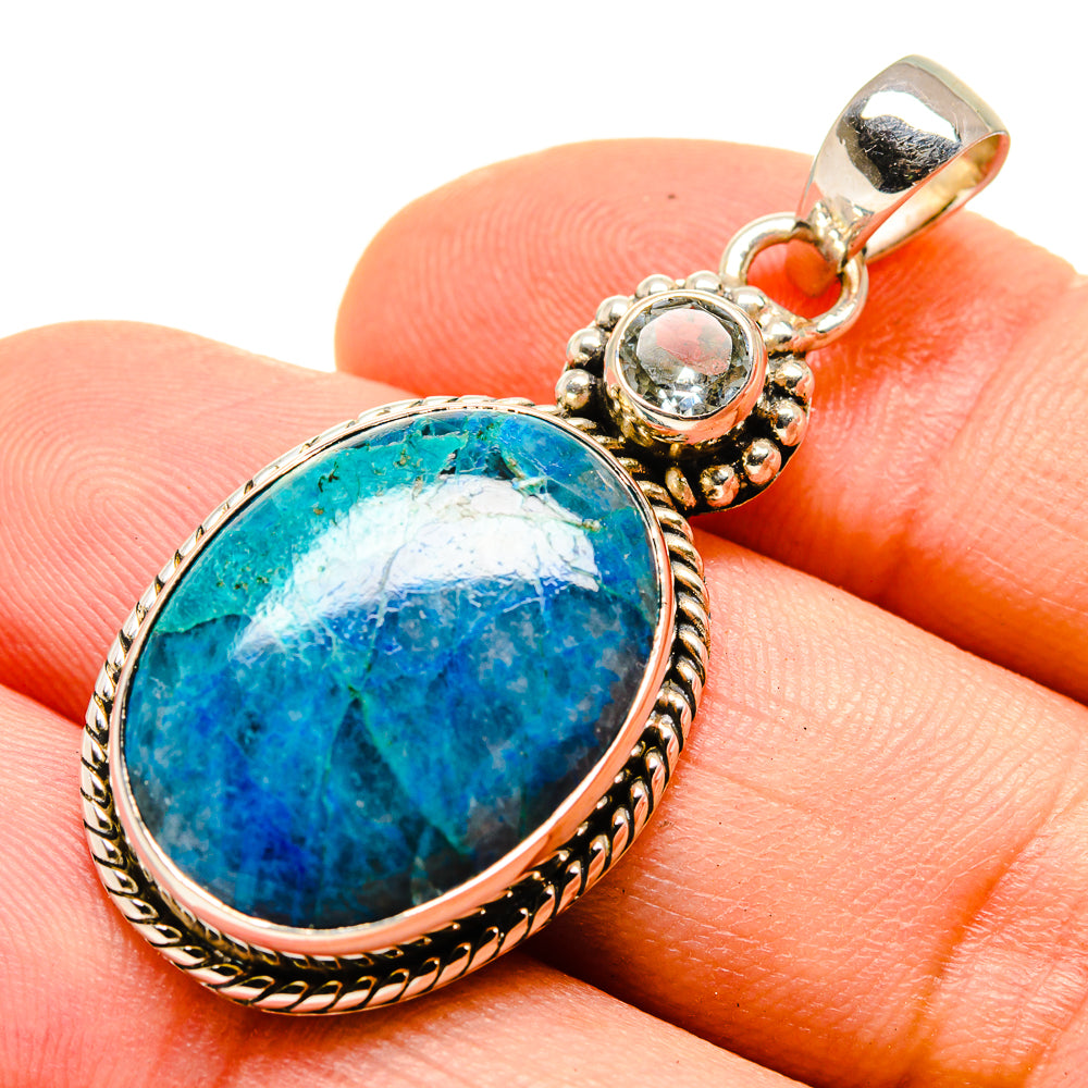 Chrysocolla Pendants handcrafted by Ana Silver Co - PD755548
