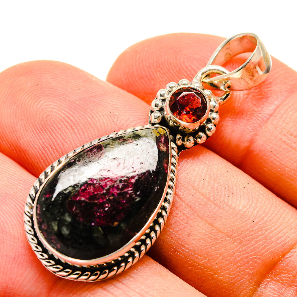 Russian Eudialyte Pendants handcrafted by Ana Silver Co - PD755569