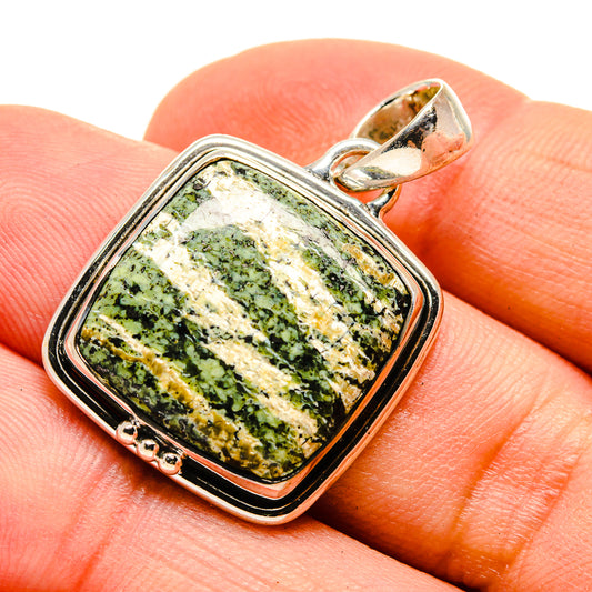 Green Vein Jasper Pendants handcrafted by Ana Silver Co - PD755573