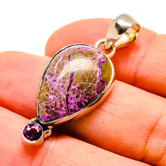 Stichtite Pendants handcrafted by Ana Silver Co - PD755579