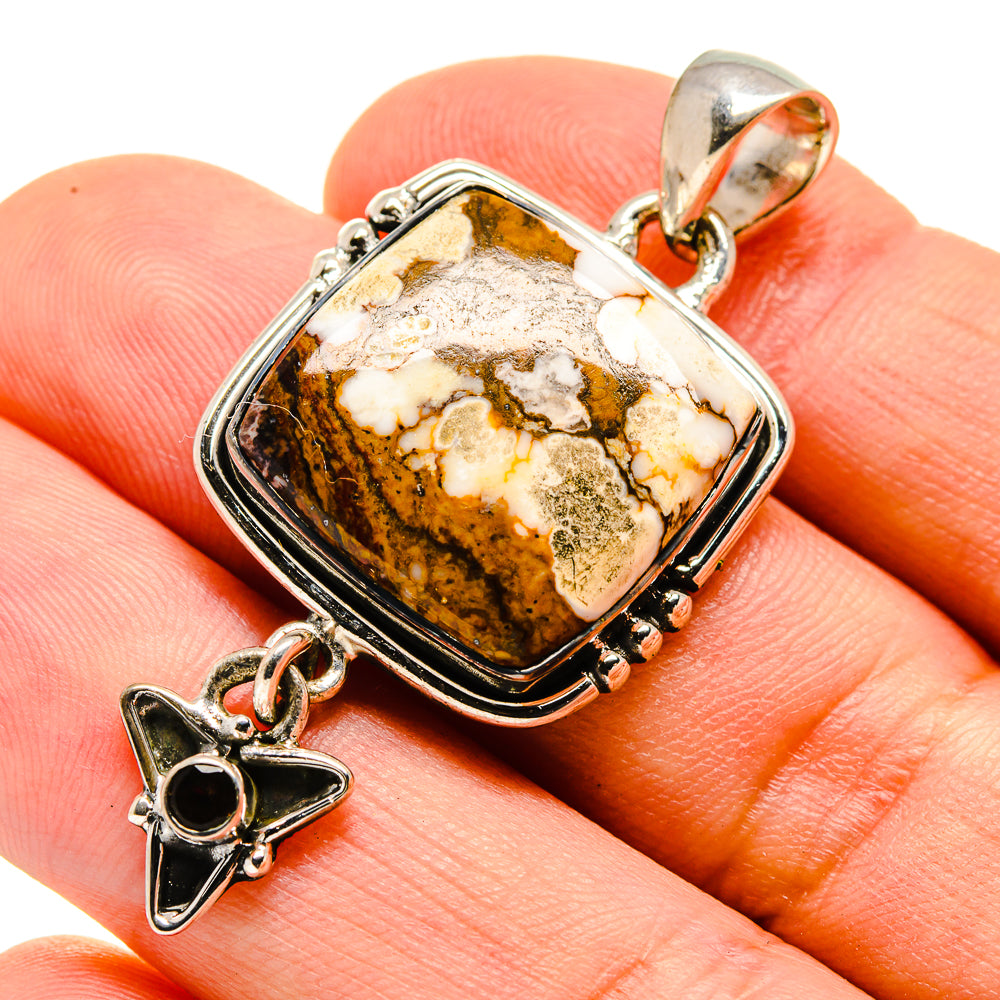 Peanut Wood Jasper Pendants handcrafted by Ana Silver Co - PD755590