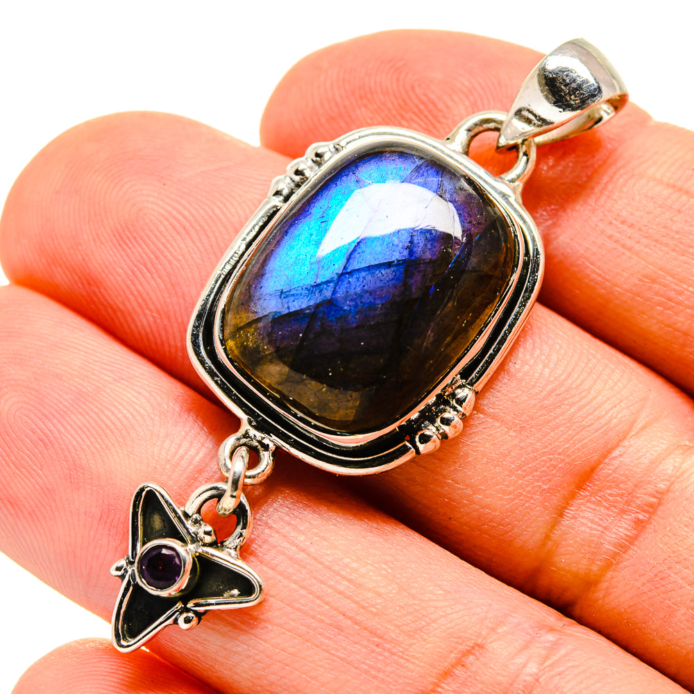 Labradorite Pendants handcrafted by Ana Silver Co - PD755596
